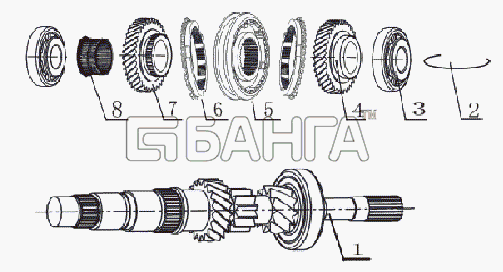 Lifan LF-7130A1 Breez 1 3 Схема Input shaft-27 banga.ua