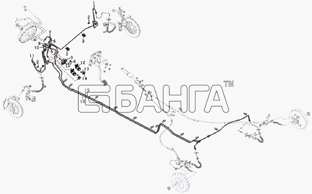 Lifan LF-7130A1 Breez 1 3 Схема Brake system (MABS)-45 banga.ua
