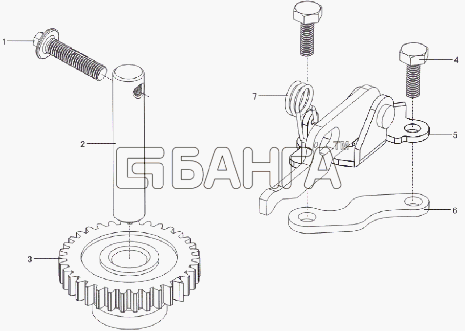 Lifan LF-7160L1 Breez 1 6 Схема Reverse mechanism-31 banga.ua