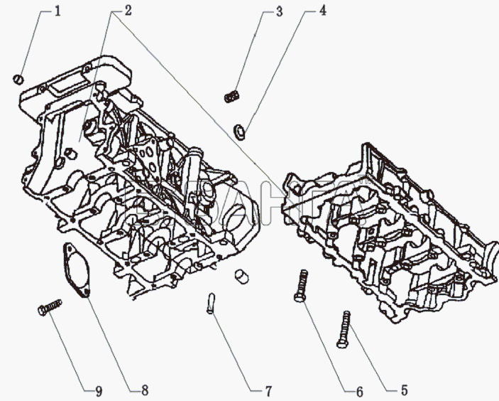 Lifan LF-7162 Solano Схема Cylinder block-6 banga.ua