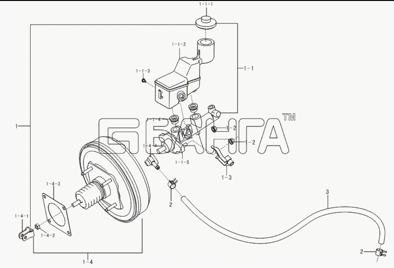 Lifan LF-7162 Solano Схема Brake pump-42 banga.ua