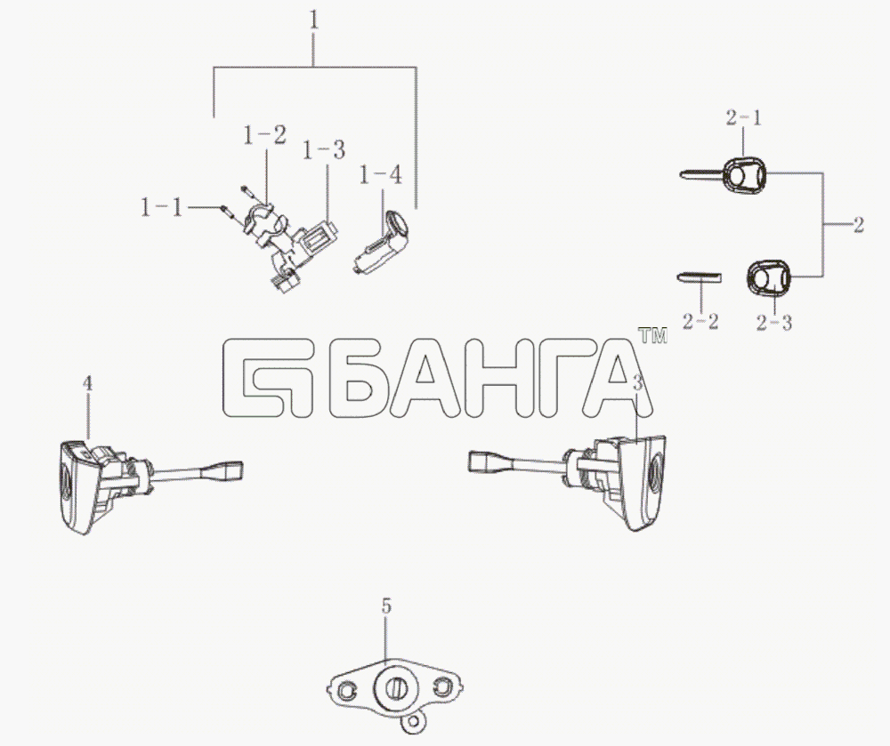 Lifan LF-7162 Solano Схема Locks-51 banga.ua