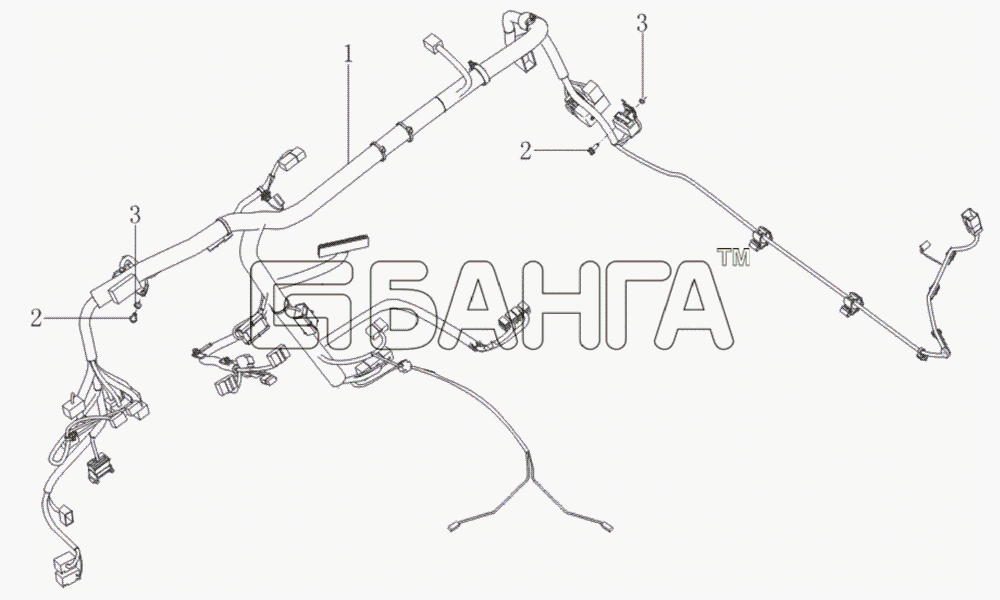 Lifan LF-7162 Solano Схема Instrument panel harness-66 banga.ua