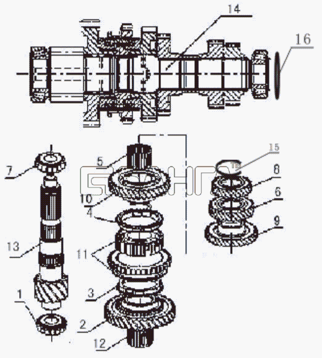 Lifan LF-7162C Solano Схема Output shaft-26 banga.ua