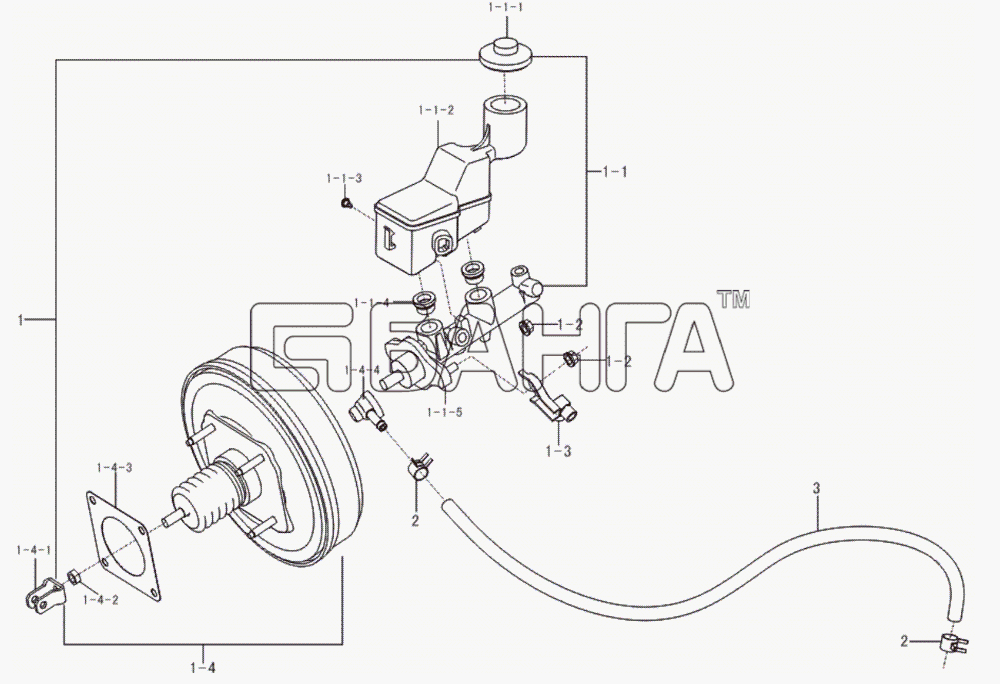 Lifan LF-7162C Solano Схема Brake pump-47 banga.ua