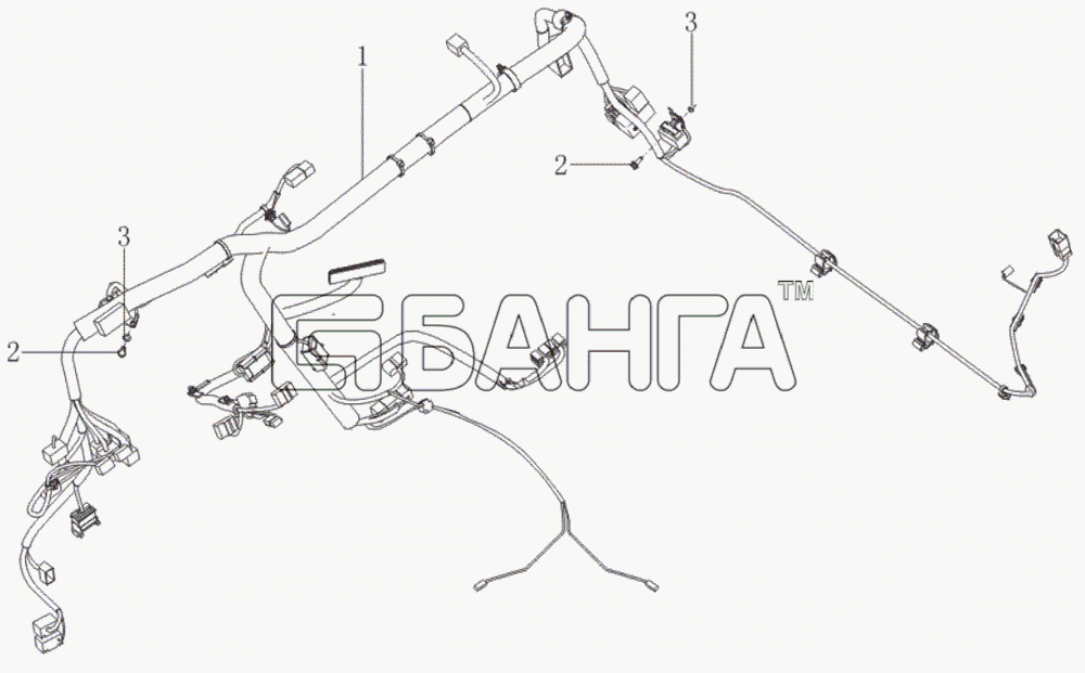 Lifan LF-7162C Solano Схема Instrument panel harness-71 banga.ua