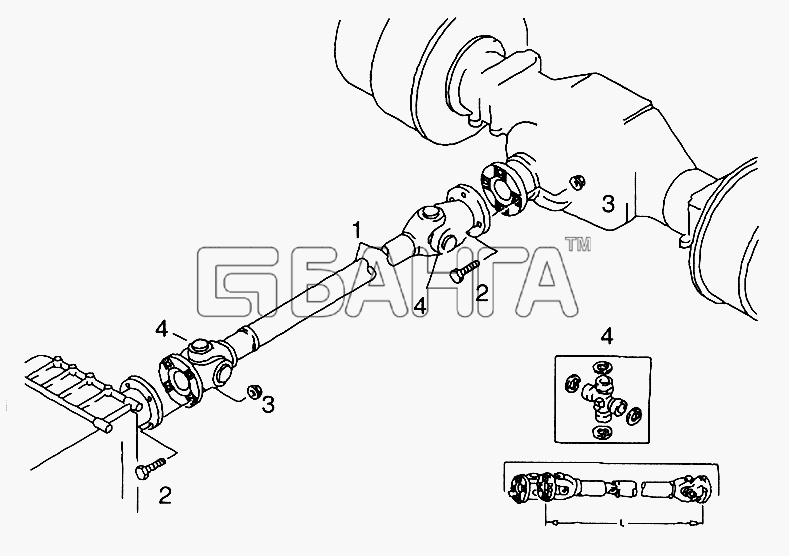 MAN MAN TGL Схема Карданный вал-235 banga.ua