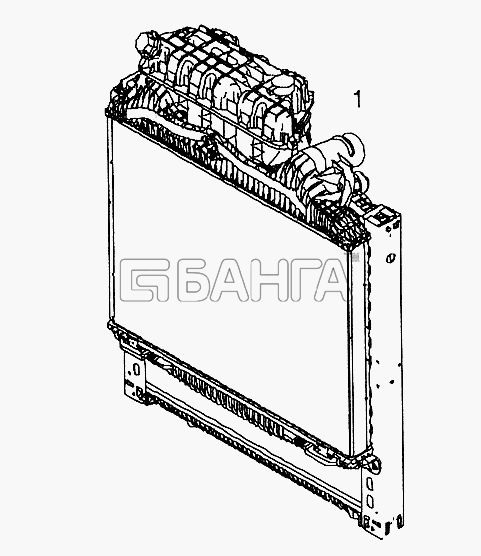 MAN MAN TGL Схема Радиатор системы охлаждения-105 banga.ua
