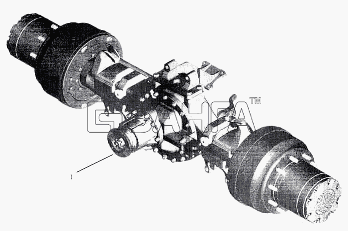 МАЗ МАЗ-5336 Схема Мост задний-116 banga.ua