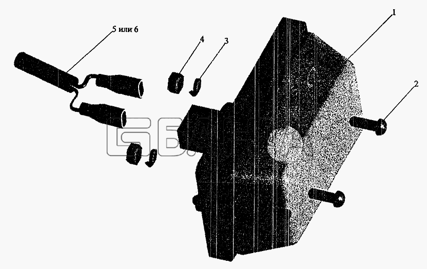 МАЗ МАЗ-5337 (2005) Схема Установка бокового указателя поворота-202