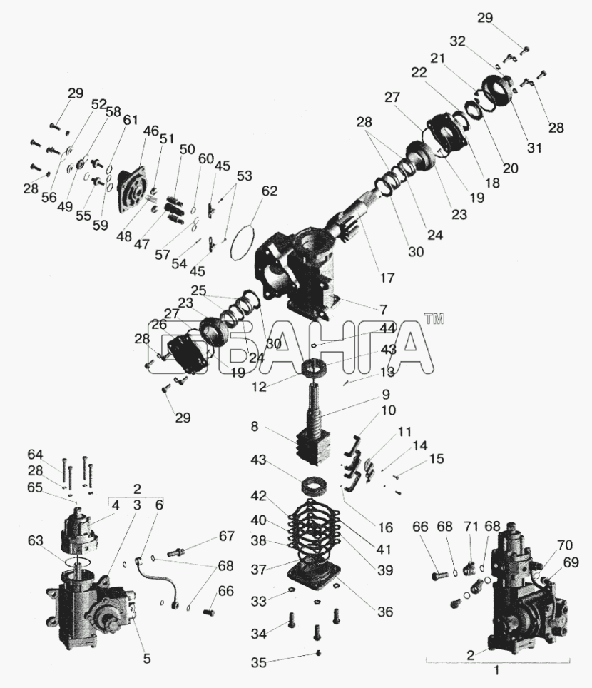 МАЗ МАЗ-5432 Схема Рулевой механизм-131 banga.ua