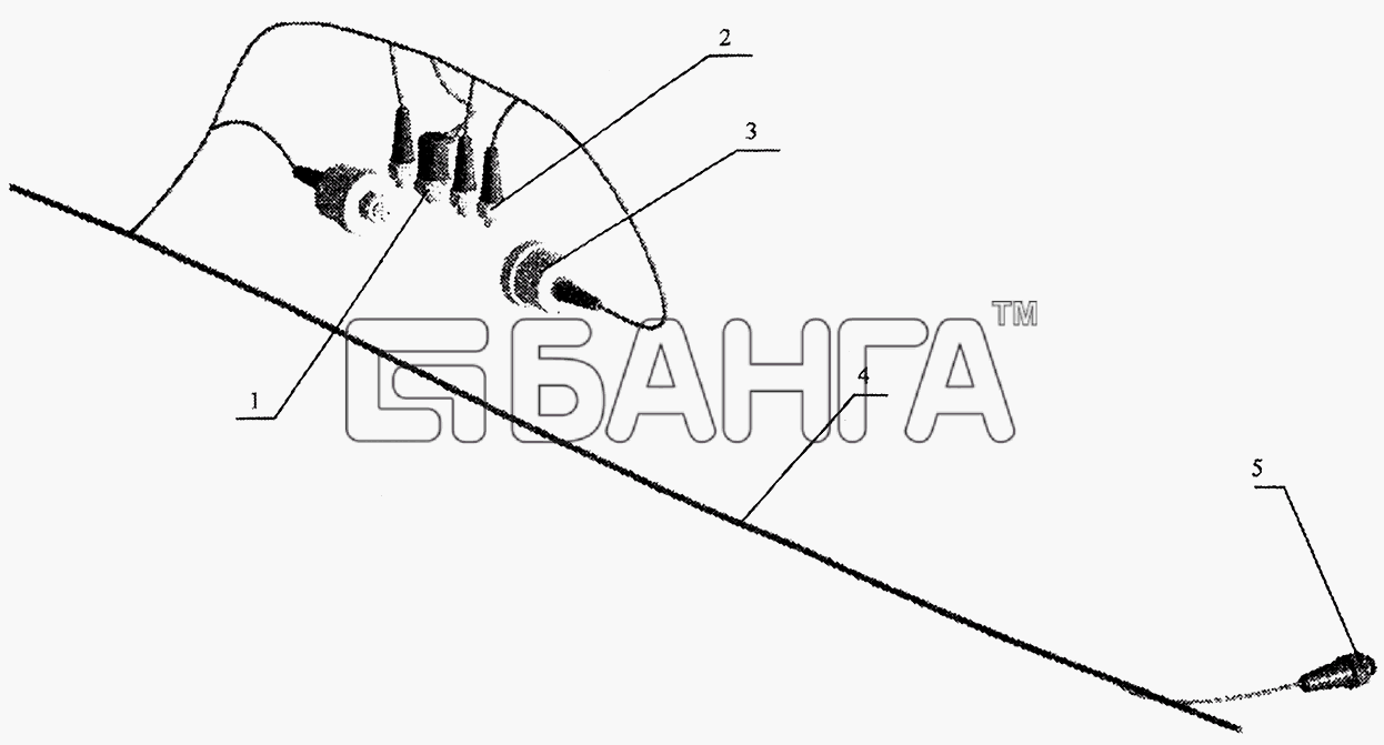 МАЗ МАЗ-5440 Схема Установка датчиков на шасси МАЗ-5440-137 banga.ua