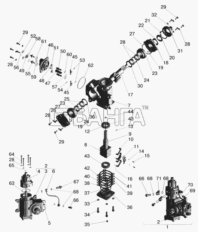 МАЗ МАЗ-5516 (2003) Схема Рулевой механизм-131 banga.ua