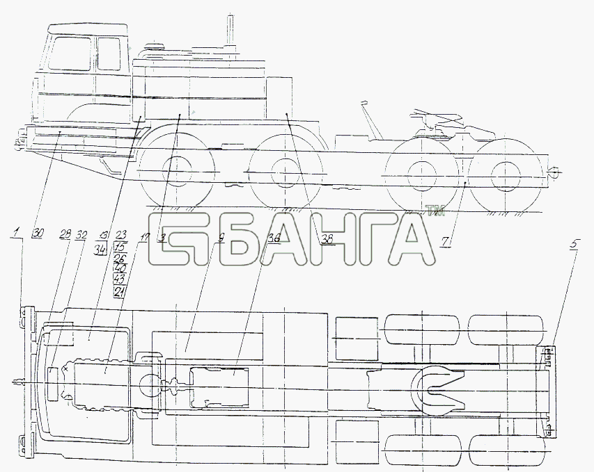 МАЗ МАЗ-74131 Схема Электрооборудование-149 banga.ua