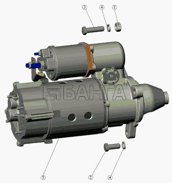 ММЗ Д-242-72 (для МТЗ-821) Схема Установка стартера-31 banga.ua