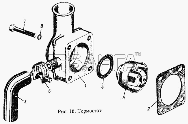 ММЗ Д-242 Схема Термостат-21 banga.ua