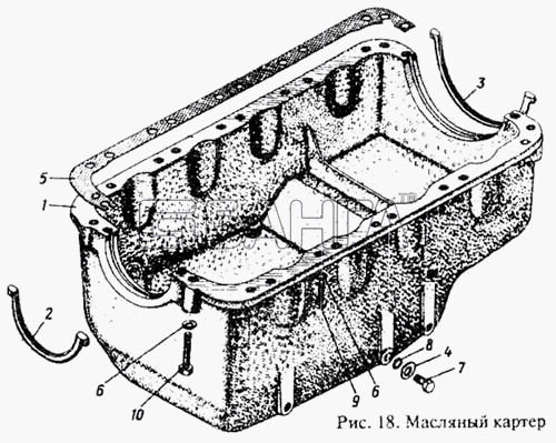 ММЗ Д-242 Схема Масляный картер-24 banga.ua