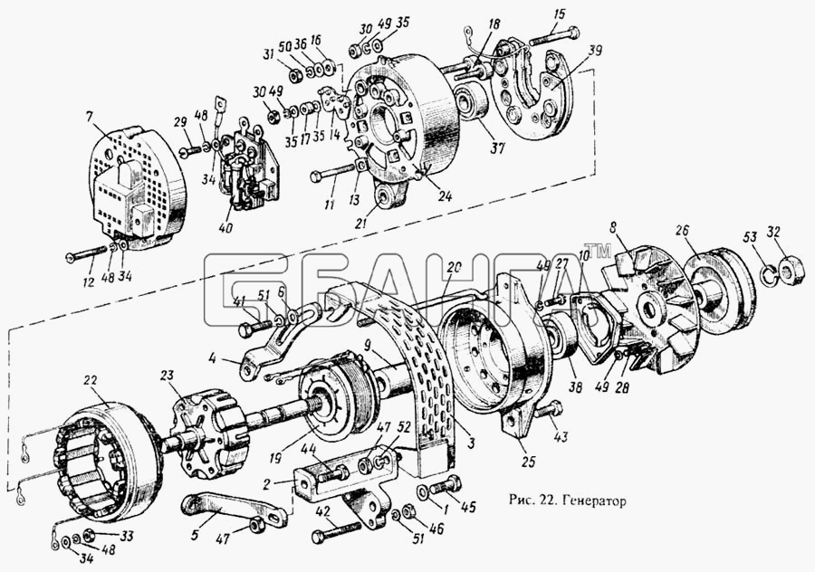 ММЗ Д-242 Схема Генератор-32 banga.ua