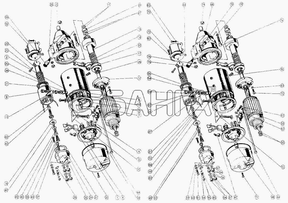 ММЗ Д-245.12 Схема Стартер 24В и его установка-30 banga.ua