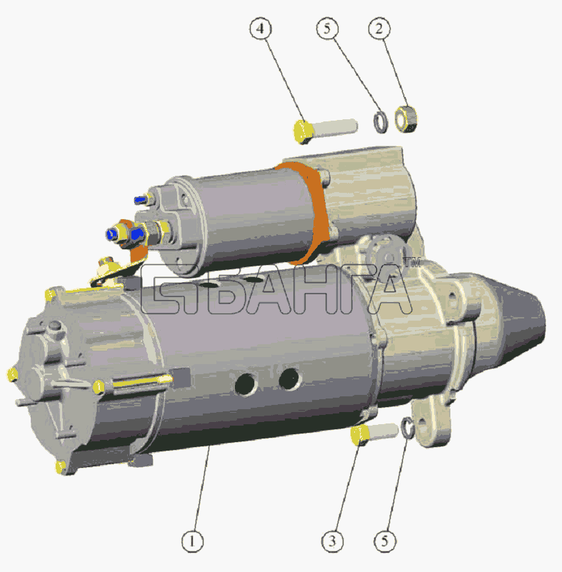 ММЗ Д 260.1(2 9) Схема Установка стартера-28 banga.ua