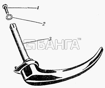 АЗЛК Москвич-400-420 Схема Ручка двери наружная-20 banga.ua