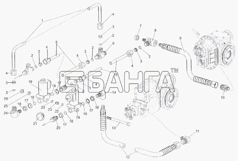 МЗКТ МЗКТ-7401 Схема Привод управления механизмами блокировки banga.ua