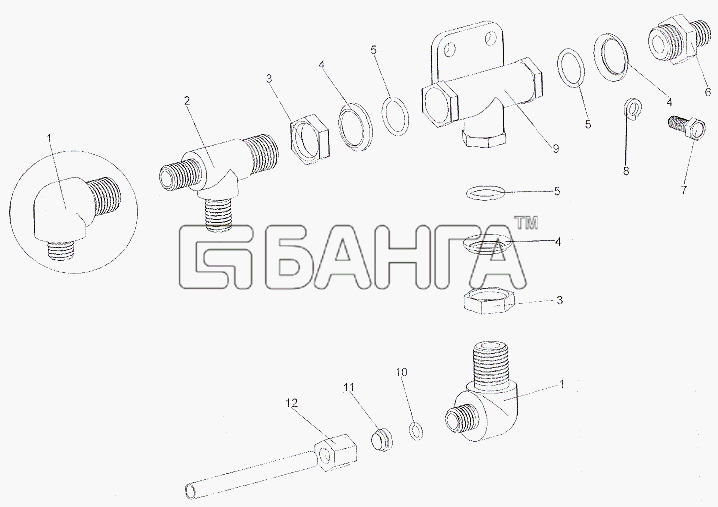 МЗКТ МЗКТ-6527 Схема Установка клапана двухмагистрального-323 banga.ua