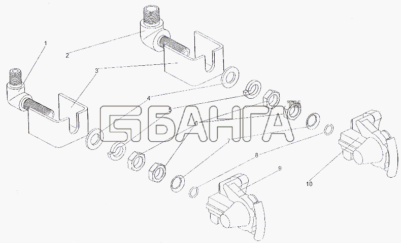 МЗКТ МЗКТ-79011 Схема Установка соединительных головок-326 banga.ua