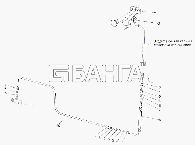 МЗКТ МЗКТ-7401 Схема Установка пневмосигнала-451 banga.ua