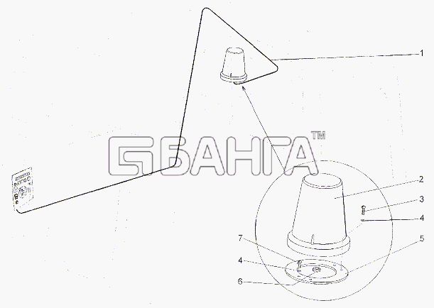 МЗКТ МЗКТ-7402 Схема Установка сигнальных маяков-454 banga.ua