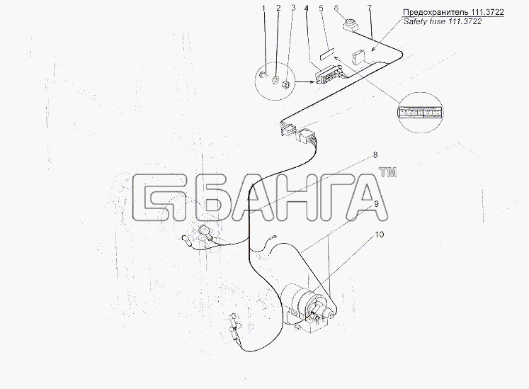 МЗКТ МЗКТ-7402 Схема Установка электрооборудования banga.ua