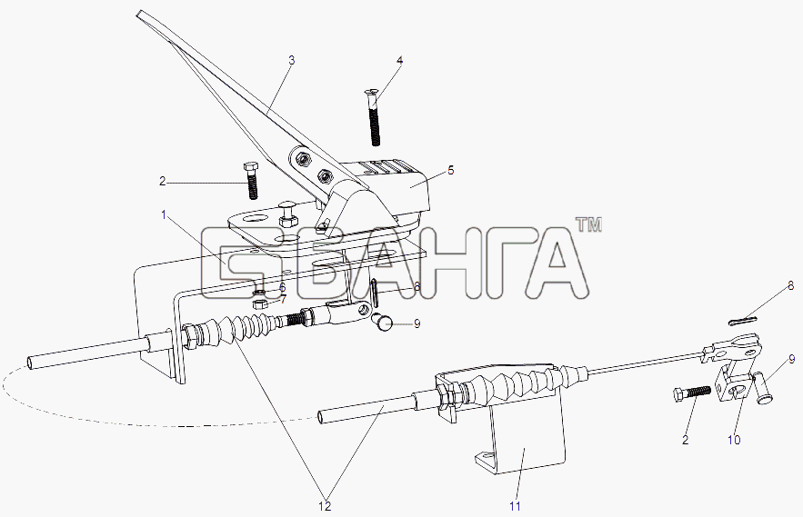 МЗКТ МЗКТ-79091 Схема Привод управления двигателем-59 banga.ua