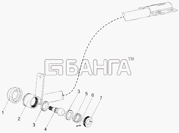 МЗКТ МЗКТ-79092 (нов.) Схема Хвостовик 79092-1703442-119 banga.ua
