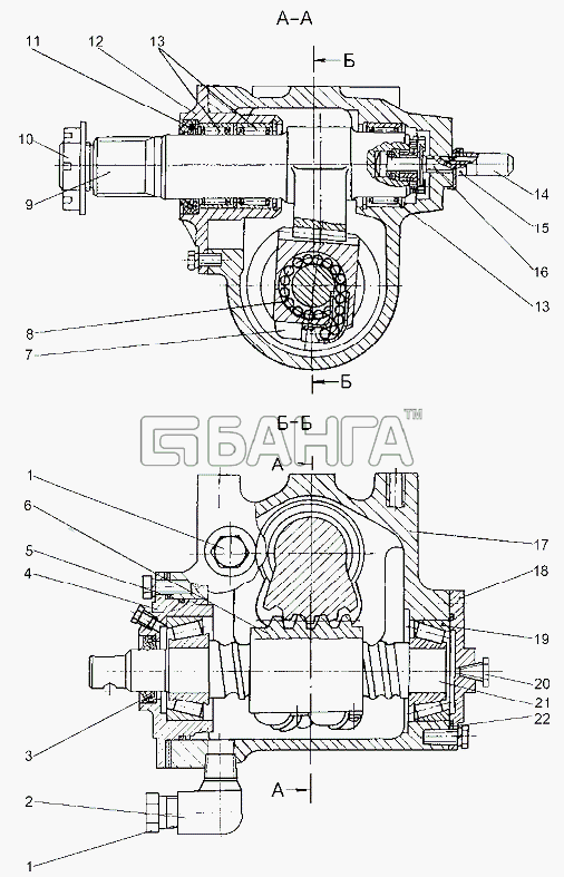 МЗКТ МЗКТ-79091 Схема Рулевой механизм-189 banga.ua