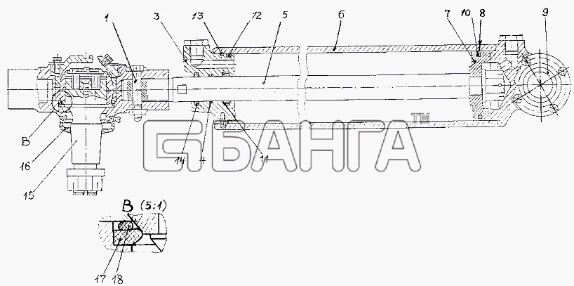 МЗКТ МЗКТ-79092 (нов.) Схема Цилиндр механизма усилительного-190