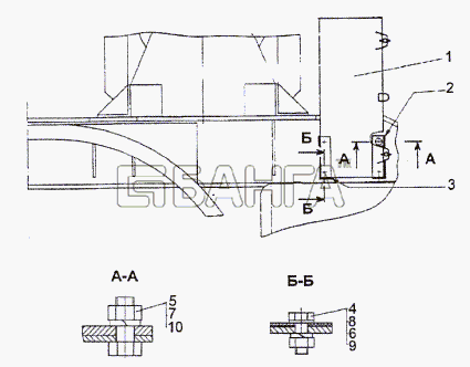МЗКТ МЗКТ-74296 Схема Установка инструментального ящика-216 banga.ua