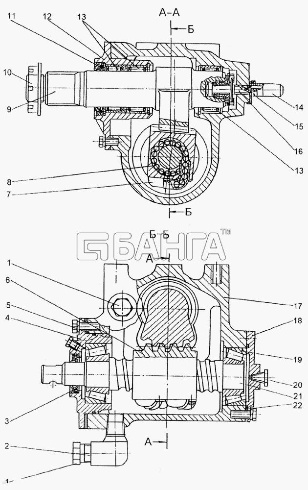 МЗКТ МЗКТ-79092 Схема Рулевой механизм-106 banga.ua