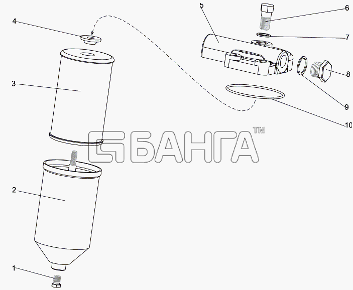 МЗКТ МЗКТ-7930-200 Схема Фильтр топливный-91 banga.ua