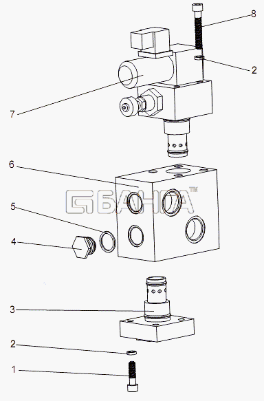 МЗКТ МЗКТ-7930-200 Схема Клапанная коробка-139 banga.ua
