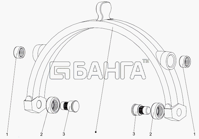 МЗКТ МЗКТ-7930-200 Схема Вилка механизма переключения-183 banga.ua