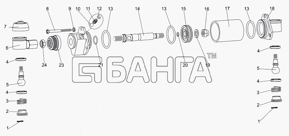 МЗКТ МЗКТ-7930-200 Схема Цилиндр-192 banga.ua