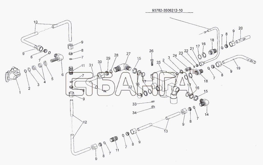 МЗКТ МЗКТ-93782 Схема Установка клапана banga.ua
