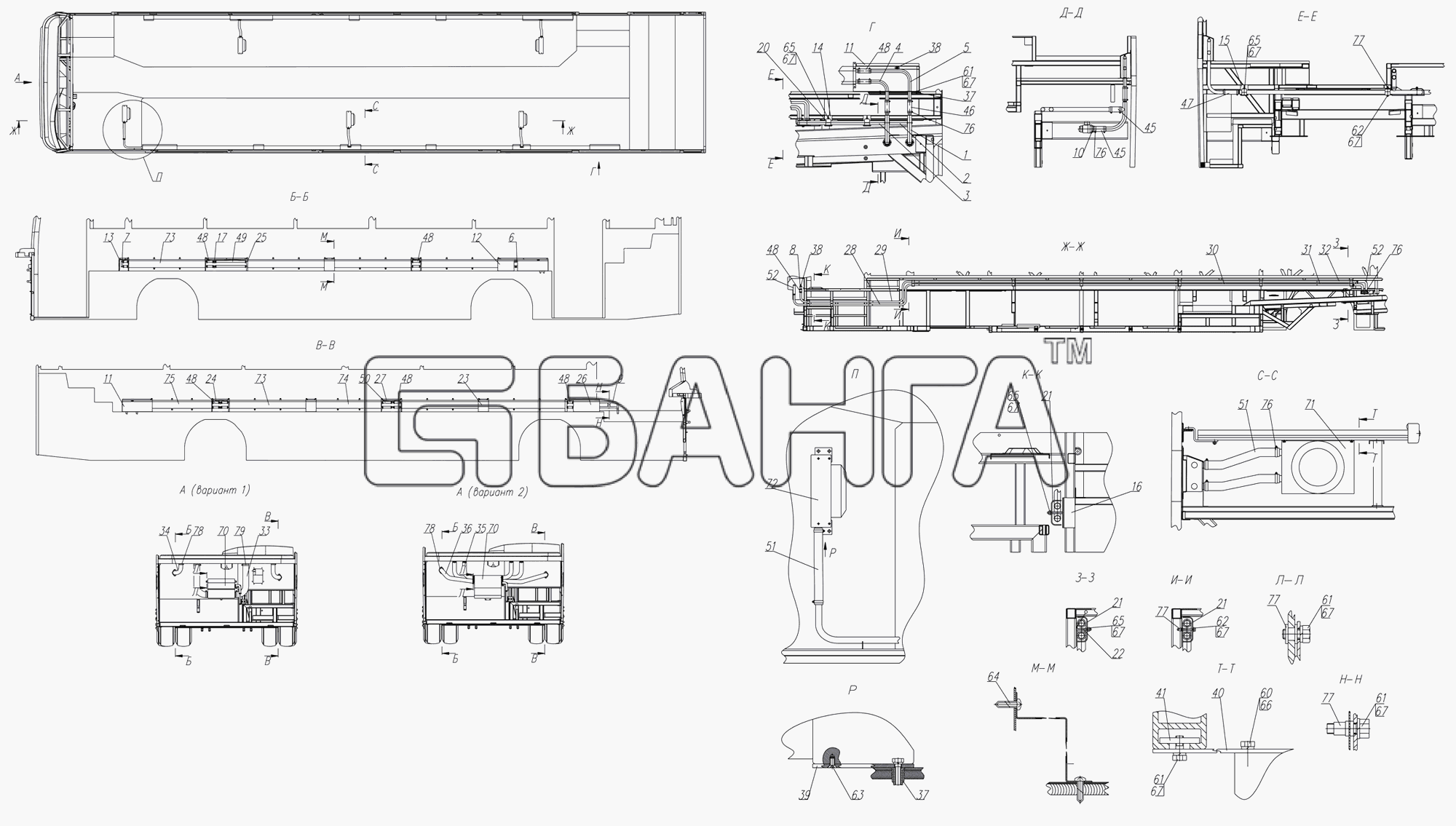 НефАЗ НефАЗ-5299-37-32 Схема Система отопления-48 banga.ua