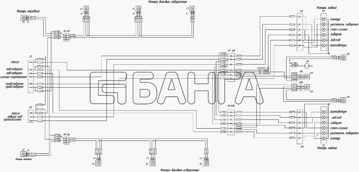 НефАЗ НефАЗ-9334-20 Схема 9334-3700010-Э4Схема электрическая banga.ua