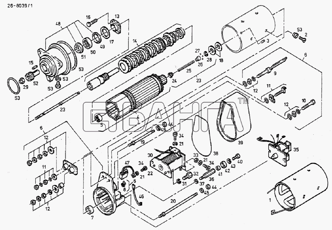 Neoplan N 116 E2 Схема STARTER Motor-MAN 2866 LOH 23-19 banga.ua