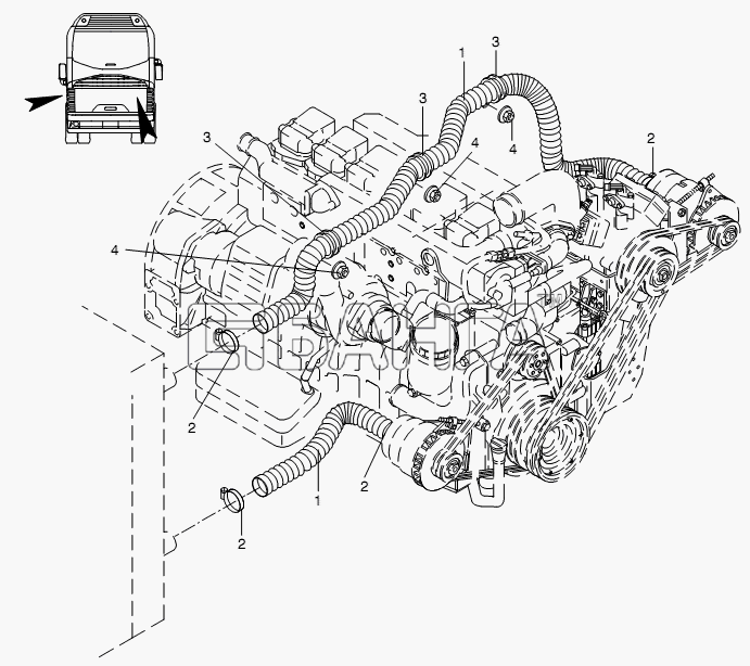Neoplan N 116 (MAN) E3 Схема GENERATOR AERATION-16 banga.ua