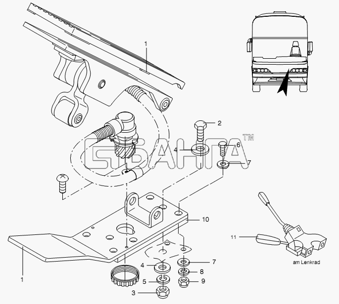Neoplan N 116 (MAN) E3 Схема ACCELERATOR-34 banga.ua