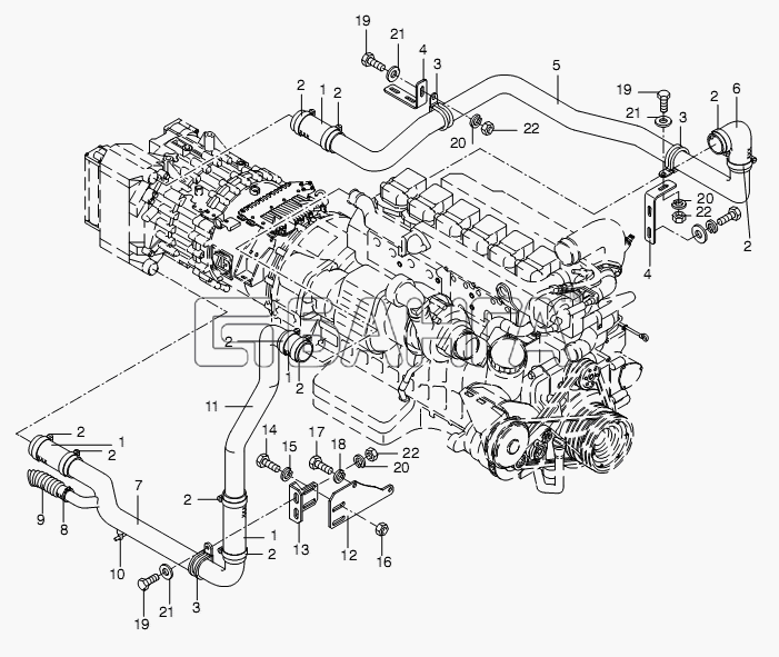 Neoplan N 116 (MAN) E3 Схема RETARDER COOLING-68 banga.ua