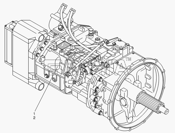 Neoplan N 116 (MAN) E3 Схема GEARBOX-79 banga.ua