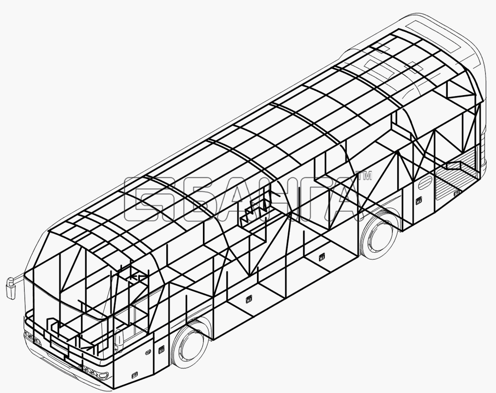 Neoplan N 116 (MAN) E3 (вар.) Схема SKELETON-201 banga.ua